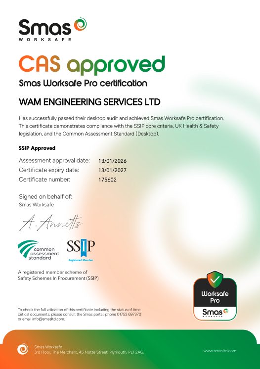 Smas Worksafe Pro Certification page 1
