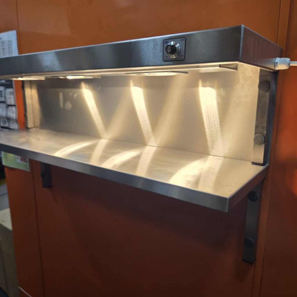 A commercial food warmer which we installed on a new kitchen design project